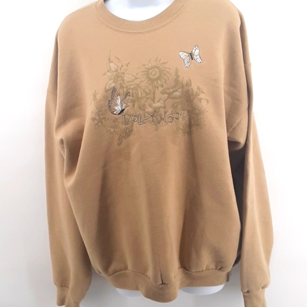 VINTAGE tan dollywood sweater